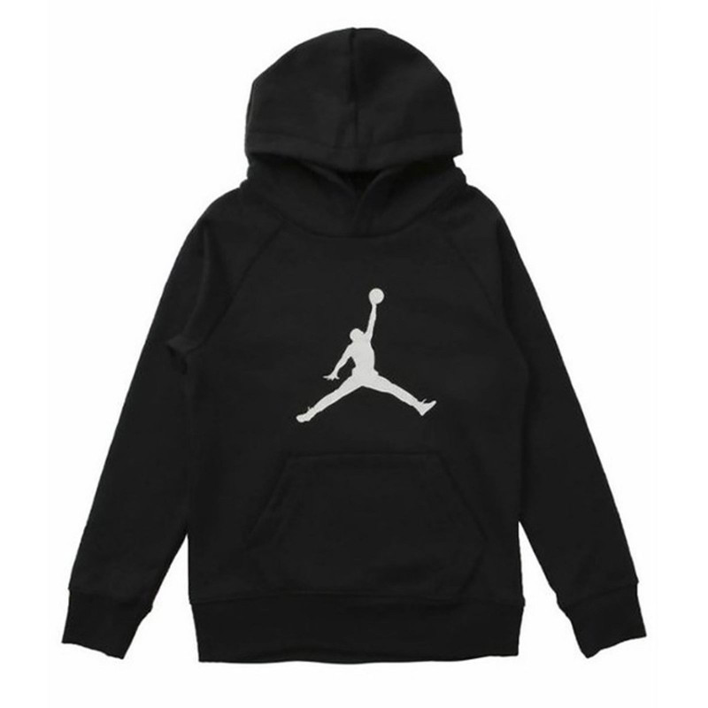 956326-023_Sweat à capuche Jordan Jumpman Logo Fleece Noir pour Junior