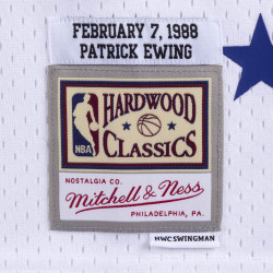 Camiseta NBA Patrick Ewing All Star East 1988 Mitchell & ness NBA Hardwood Classic blanco
