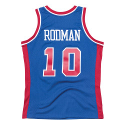 Maillot NBA Dennis Rodman Detroit Pistons 1988-89 Mitchell & ness Hardwood Classic Swingman Bleu