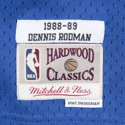 Camiseta NBA Dennis Rodman Detroit Pistons 1988-89 Mitchell & ness Hardwood Classic Swingman Azul