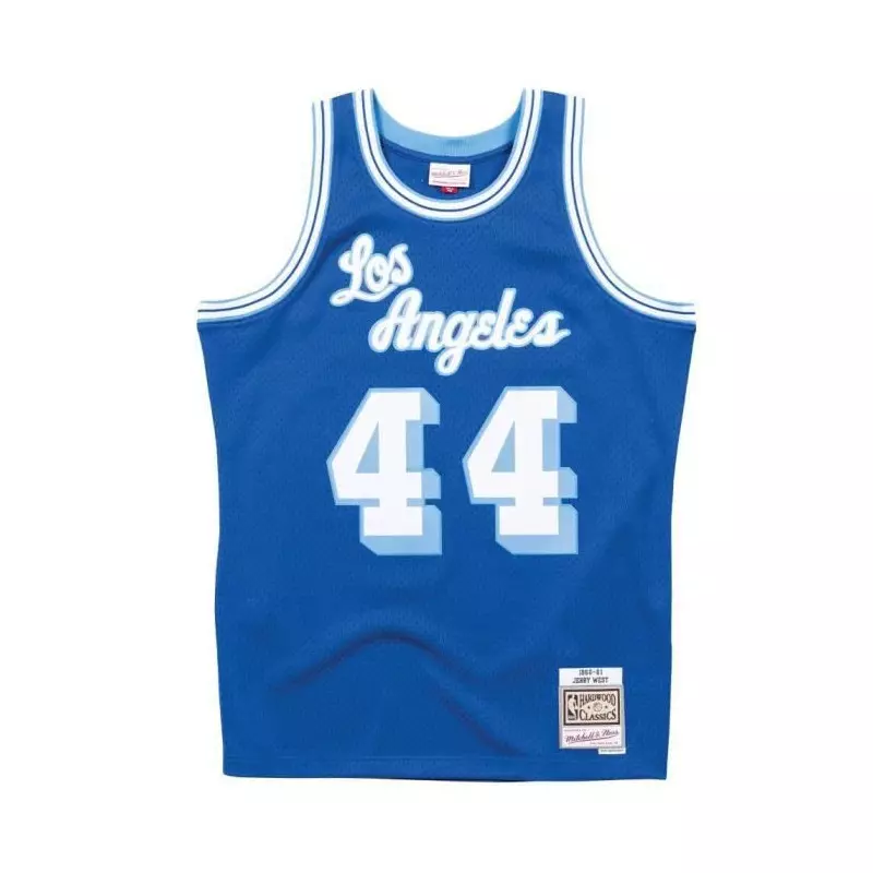 Camiseta NBA Jerry West Los Angeles Lakers 1960-61 Mitchell & Ness Hardwood Classics Azul