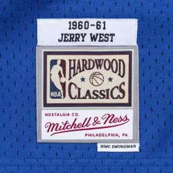 Camiseta NBA Jerry West Los Angeles Lakers 1960-61 Mitchell & Ness Hardwood Classics Azul