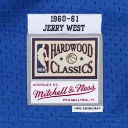 Maillot NBA Jerry West Los Angeles Lakers 1960-61 Hardwood Classics Mitchell & ness Bleu