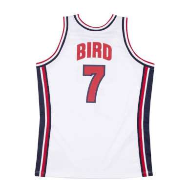 Camiseta NBA Larry Bird Team USA 1992 Mitchell & ness Authentico blanco