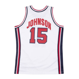 Mitchell & ness NBA Authentic Jersey Magic Johnson Team USA 1992 white