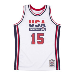 Camiseta NBA Magic Johnson Team USA 1992 Mitchell & ness Authentico blanco