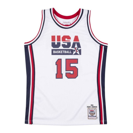 Mitchell & ness NBA Authentic Jersey Magic Johnson Team USA 1992 white