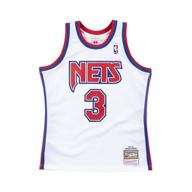 Mitchell & ness NBA Hardwood Classics New Jersey Nets Dražen Petrović 1992-93 White