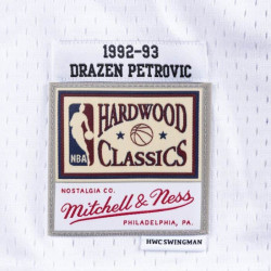 Camiseta NBA New Jersey Nets Dražen Petrović New Jersey Nets 1992-93 Mitchell & ness Hardwook Classic blanco