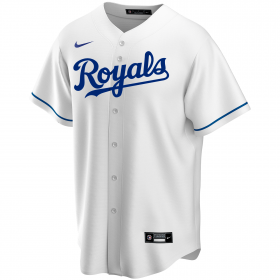 T770-ROWH_Maillot de Baseball MLB Kansas City Royals Nike Replica Home Blanc pour Homme