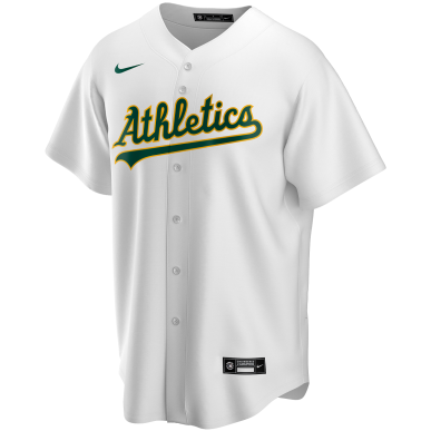 Camiseta de beisbol MLB Oakland Athletics Nike Replica Home Blanco para Hombre