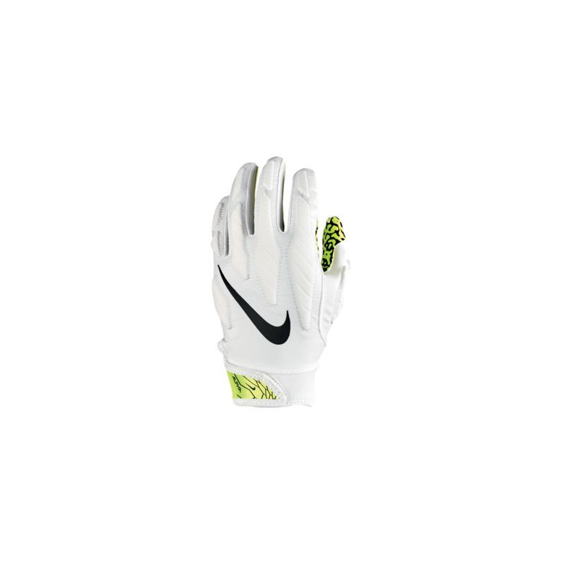 Guantes de futbol americano Nike superbad 5.0 blanco Amarillo