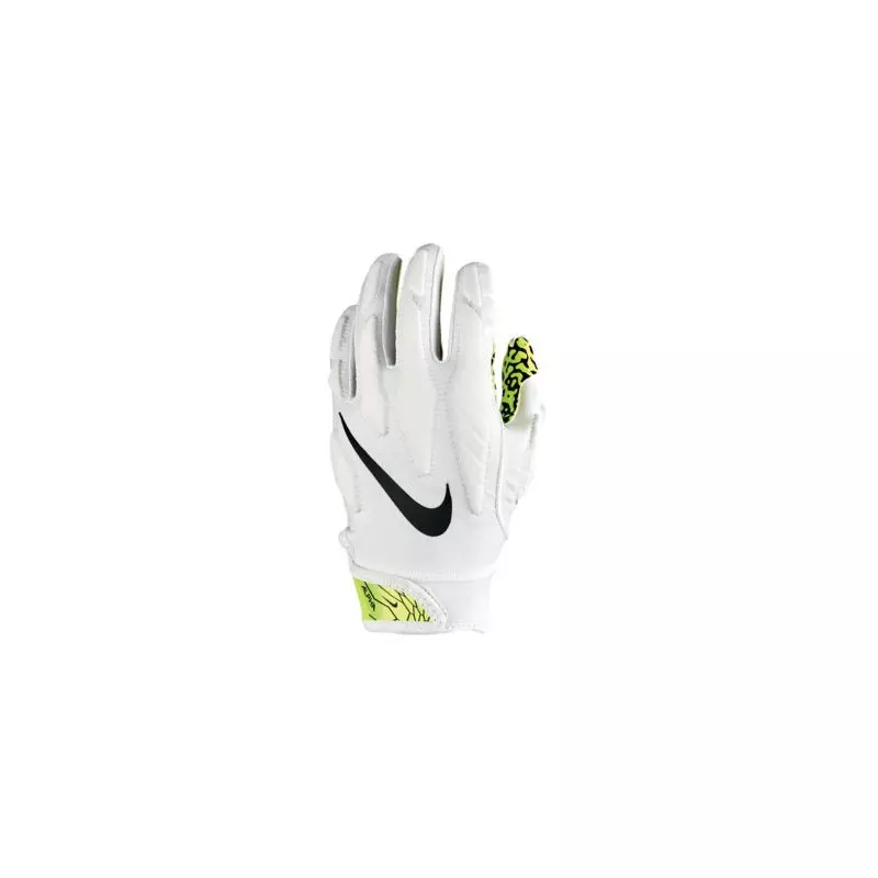 Guantes de futbol americano Nike superbad 5.0 blanco Amarillo