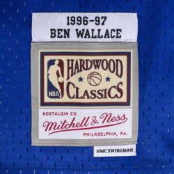 Camiseta NBA Ben Wallace Washington Bullets 1996-97 Mitchell & ness Hardwood Classics azul