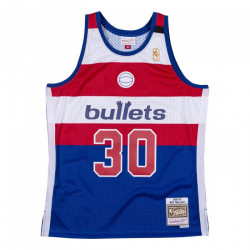 Camiseta NBA Ben Wallace Washington Bullets 1996-97 Mitchell & ness Hardwood Classics azul