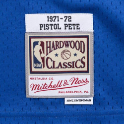 Camiseta NBA Pete Maravich Atlanta Hawks 1971-72 Mitchell & ness Harwood Classic Purpura