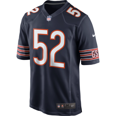 Maillot NFL Khalil Mack Chicago Bears Nike Game Team Colour bleu marine