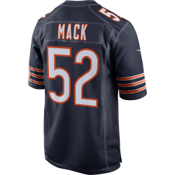 Maillot NFL Khalil Mack Chicago Bears Nike Game Team Colour bleu marine