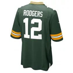 Maillot NFL Aaron Rodgers Greenbay Packers Nike Game Team colour vert