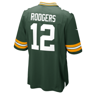 Nike NFL Game Team colour jersey Aaron Rodgers Greenbay Packers Green