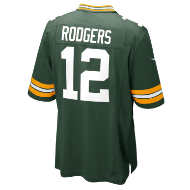 Nike NFL Game Team colour jersey Aaron Rodgers Greenbay Packers Green