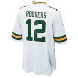 Maillot NFL Aaron Rodgers Greenbay Packers Nike Game Team colour Blanc