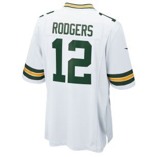 Nike NFL Game Team colour jersey Aaron Rodgers Greenbay Packers White