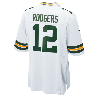 Nike NFL Game Team colour jersey Aaron Rodgers Greenbay Packers White