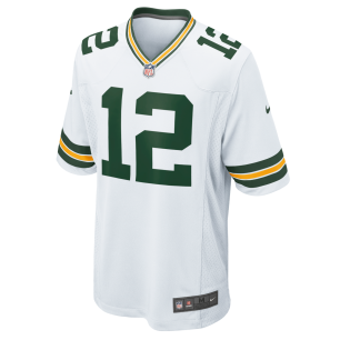 Nike NFL Game Team colour jersey Aaron Rodgers Greenbay Packers White