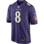 Nike NFL Game Team colour jersey Lamar Jackson Baltimore Ravens Purple