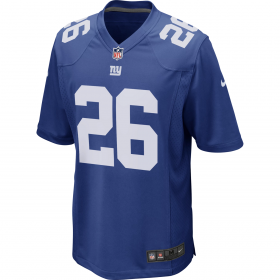 Maillot NFL Saquon Barkley New York Giants Nike Game Team colour bleu