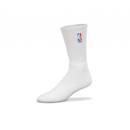 NBA chaussettes NBA logoman crew blanc