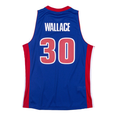 Maillot NBA Rasheed Wallace Detroit Pistons 2003-04 Mitchell & ness Hardwood Classic Swingman Bleu