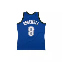 Camiseta NBA Latrell Sprewell Minnesota Timberwolves 2003-04 Mitchell & ness hardwood classic Azul