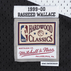 Camiseta NBA Rasheed Wallace Portland Trail Blazers 1999-00 Mitchell & ness Hardwood Classic Negro