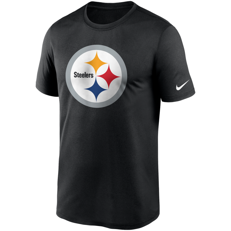 T-shirt NFL Pittsburgh Steelers Nike Logo Essential Noir pour homme