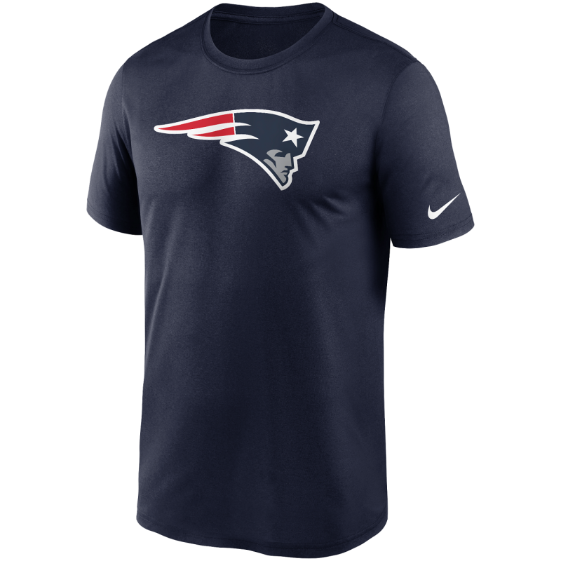 T-shirt NFL New England Patriots Nike Logo Essential Bleu marine pour homme