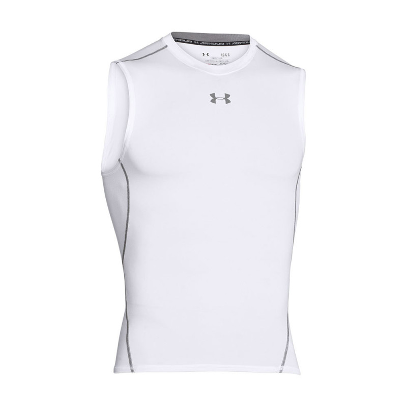 Men's Under Armour HeatGear compression Tank White