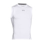 Maillot de compression sans manche Under Armour HeatGear Blanc pour homme
