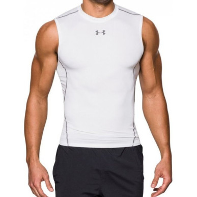 Men's Under Armour HeatGear compression Tank White