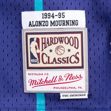 Mitchell & ness Hardwood Classic swingman NBA jersey Alonzo Mourning Charlotte Hornets 1994-95 navy