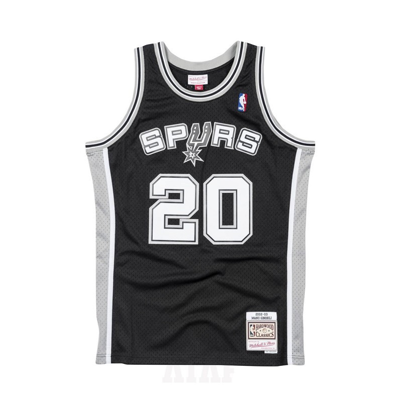 Mitchell & ness Hardwood Classic NBA Swingman jersey Manu Ginobili San Antonio Spurs 2002-03 black Mitchell & ness Hardwood Classic NBA Swingman jersey Manu Ginobili San Antonio Spurs 2002-03 black