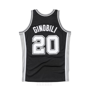 Mitchell & ness Hardwood Classic NBA Swingman jersey Manu Ginobili San Antonio Spurs 2002-03 black