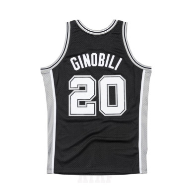 Mitchell & ness Hardwood Classic NBA Swingman jersey Manu Ginobili San Antonio Spurs 2002-03 black