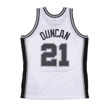 Maillot NBA Tim Duncan San Antonio Spurs 1998-99 Mitchell & ness Hardwood Classics Blanc