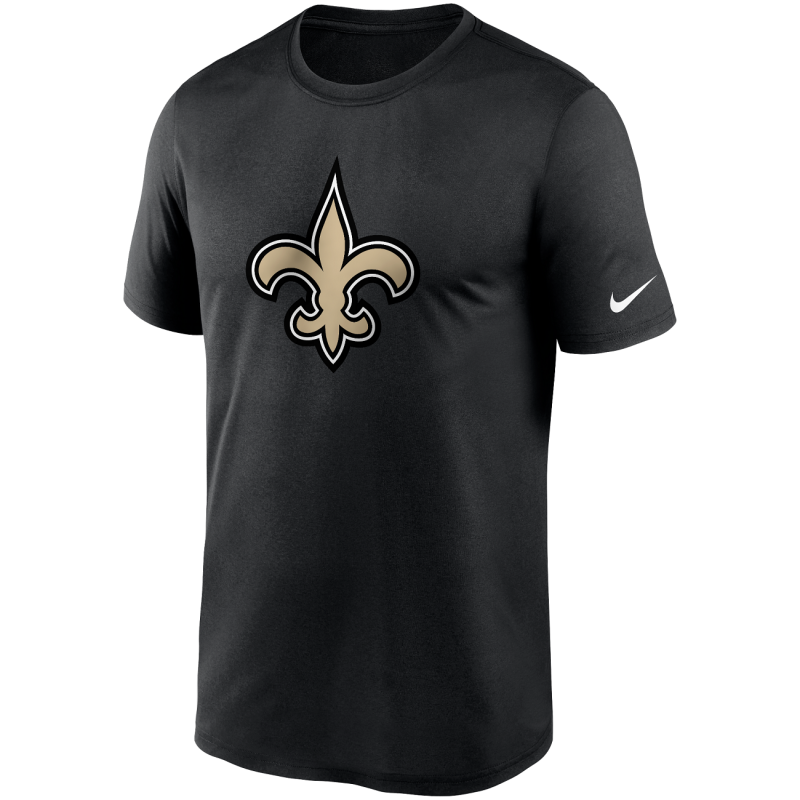 T-shirt NFL New Orleans Saints Nike Logo Essential Noir pour homme