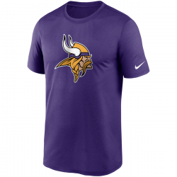T-shirt NFL Minnesota Vikings Nike Logo Essential Purpura para hombre