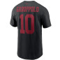 T-shirt NFL Jimmy Garoppolo San Francisco 49ers Nike Name & number Noir pour homme