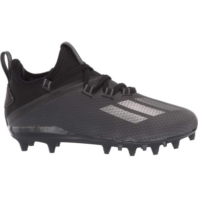 EH1621_Crampons de Football Americain Adidas Adizero MD Moulés Noir