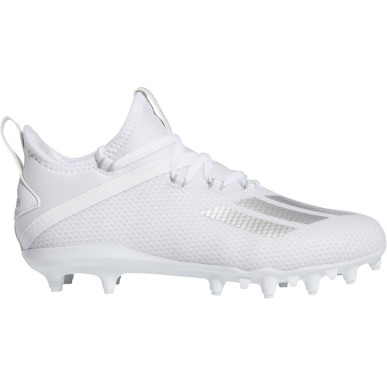 EF3474_Crampons de Football Americain Adidas Adizero MD Moulés Blanc